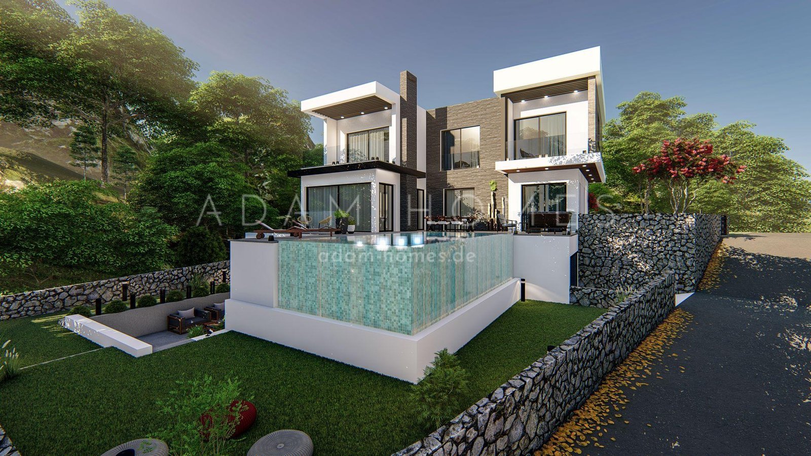 Luxury villas 3+1 in the Kyrenia mountains