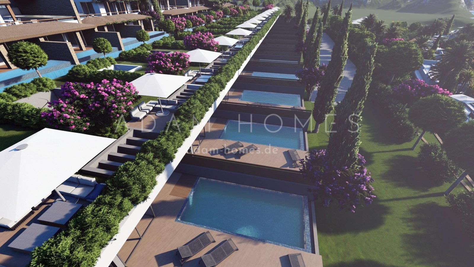 Luxure 2 bedroom apartments in a modern tropical style