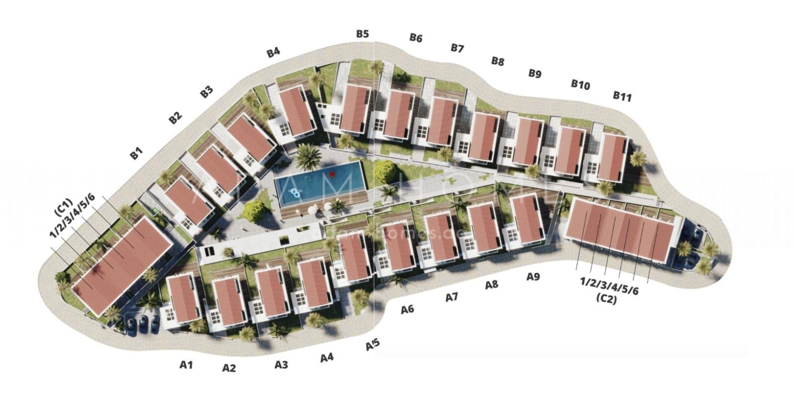 Duplex villas 3+1 in a new complex