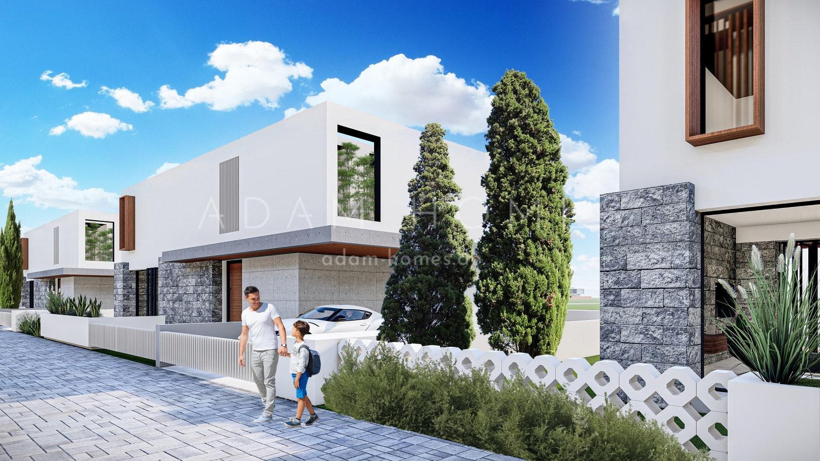 The complex of 4+1 villas will be built in the prestigious area of ​​Ozankoy