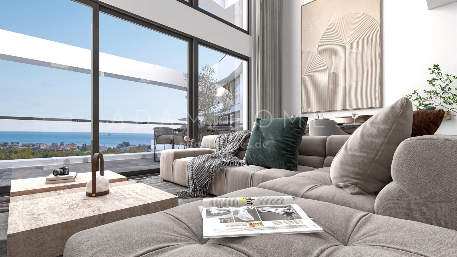 Apartments 2+1 with panoramic views of the Mediterranean Sea
